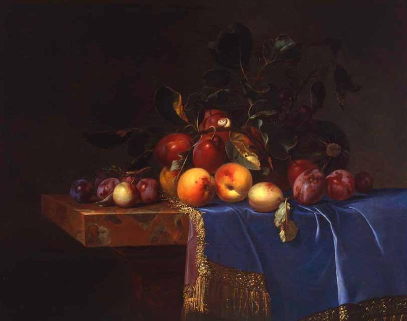 Willem van Fruit Still Life with a Snail